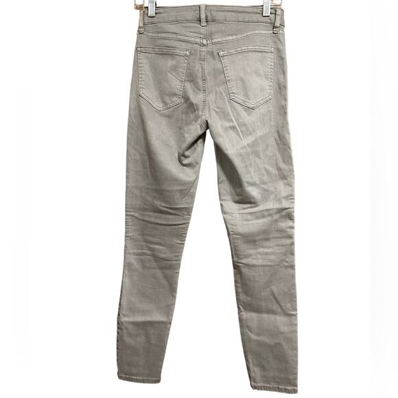 Pistola Audrey Moto Stone Grey Skinny Ankle Jeans Size 27 - Picture 3 of 6